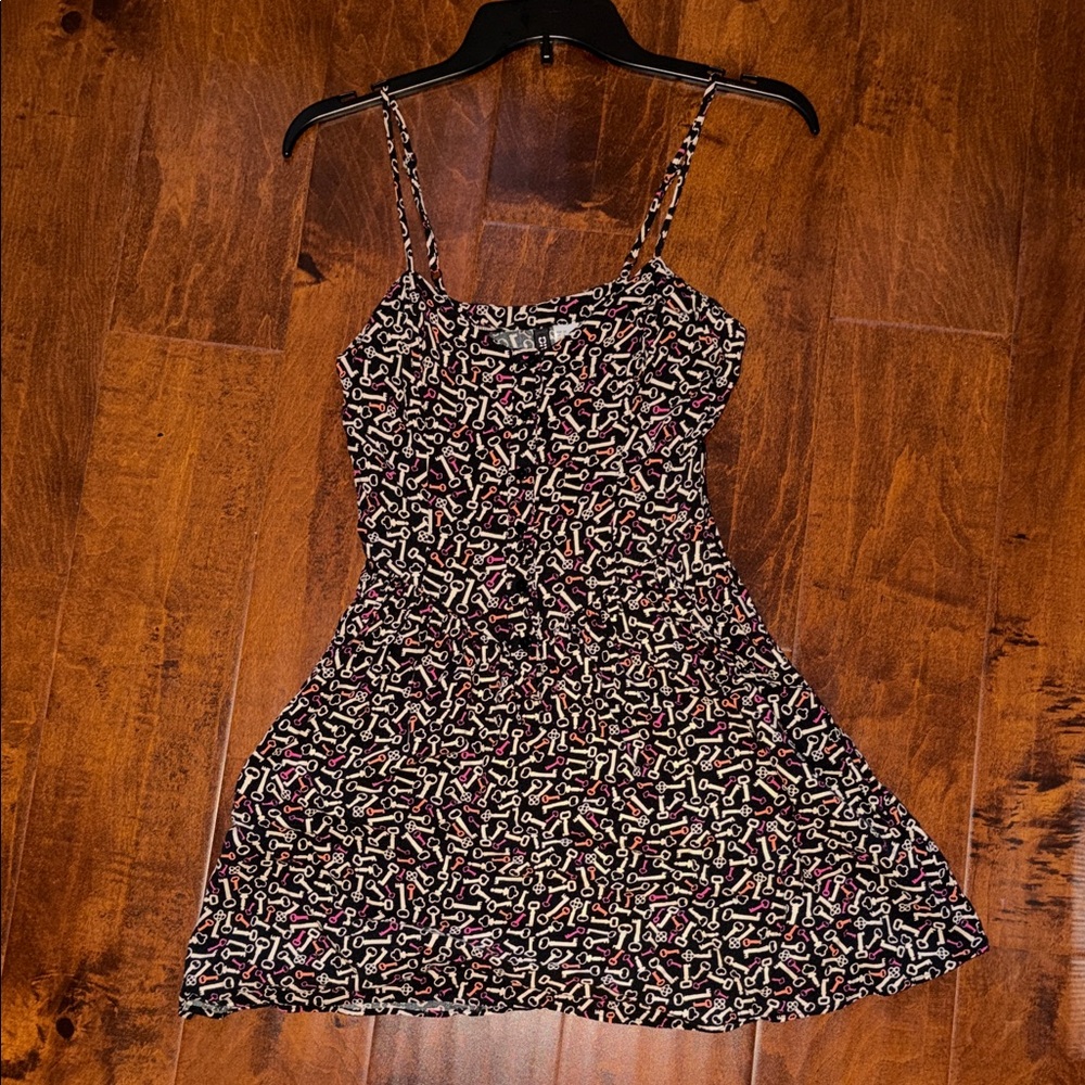 H&M key print mini dress